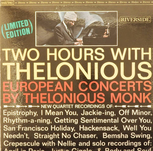 виниловая пластинка Two hours with Thelonious