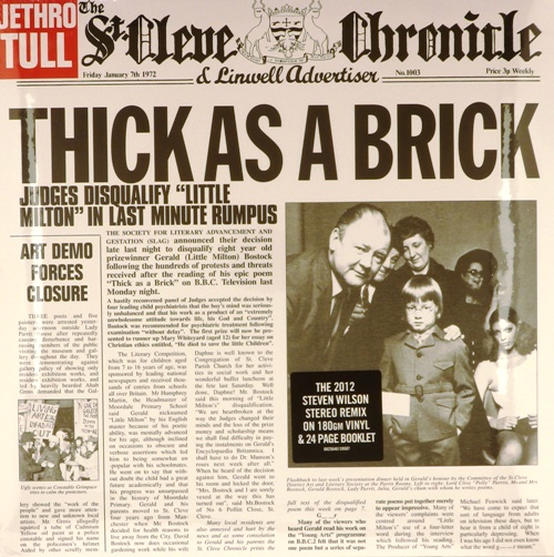 виниловая пластинка Thick as a Brick