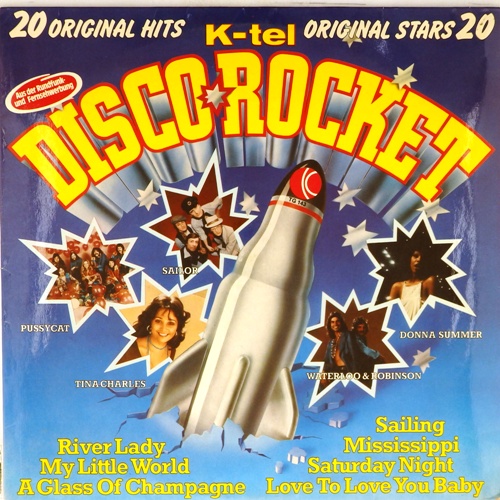 виниловая пластинка K-Tel Disco-rocket.  20 original hits/ 20 original stars