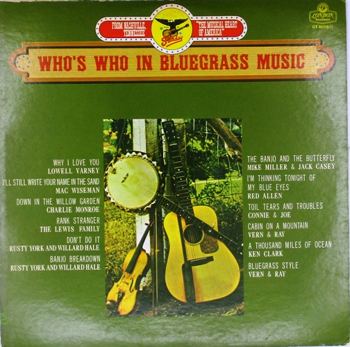 виниловая пластинка Who's Who In Bluegrass Music