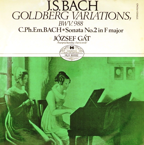 виниловая пластинка J. B. Bach, C. Ph. Em. Bach. Goldberg Variations, Bwv.988 / Sonata No. 2 In F Major
