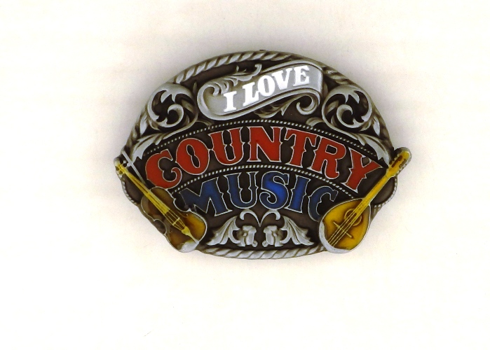пряжка I Love Country Music