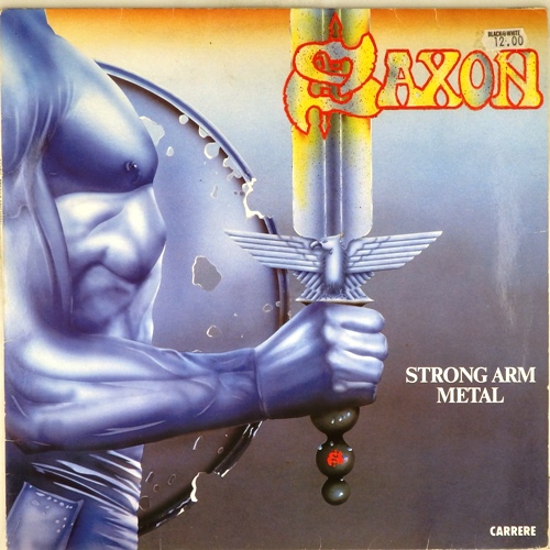 виниловая пластинка Saxon's greatest hits. Strong arm metal